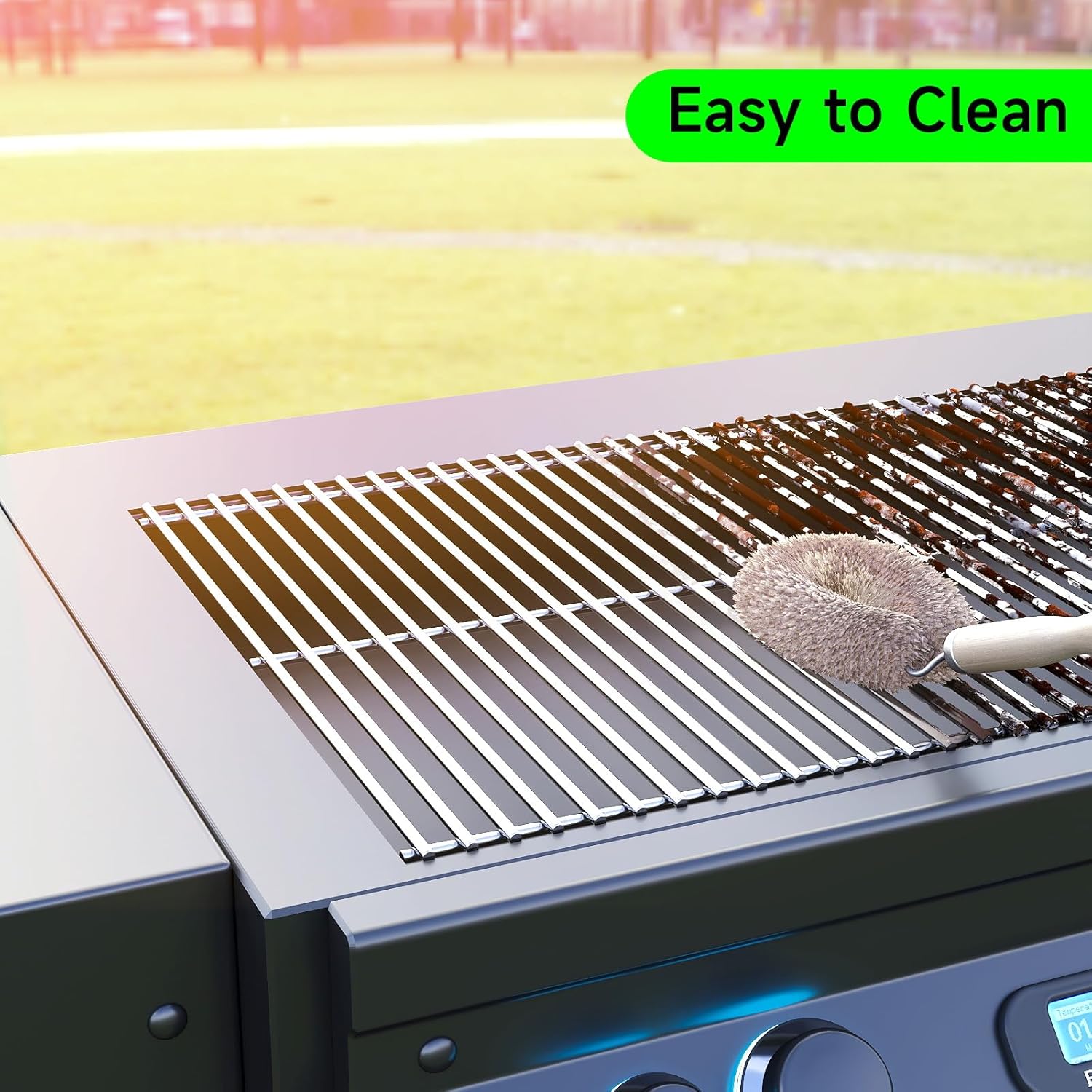 Grill Grate Replacement Parts for Weber Genesis II E-410, E-435, S-435, SE-410, 66089 66097, Kitchen-aid 720-0856V 740-0781, Weber Genesis II LX 400 SER GBS S-435, Stainless Steel