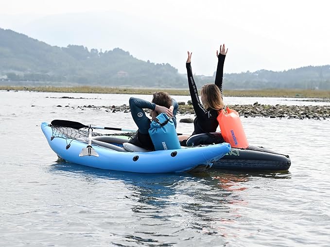 MARCHWAY Floating Waterproof Dry Bag Backpack 5L/10L/20L/30L/40L, Roll Top Sack Keeps Gear Dry for Kayaking, Rafting, Boating, Swimming, Camping, Hiking, Beach, Fishing