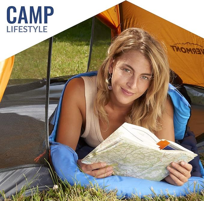 VENTURE 4TH Backpacking Sleeping Bag – XXL, Double and Single Sizes - Lightweight Warm & Cold Weather Sleeping Bags for Adults, Kids & Couples – Ideal for Hiking, Camping & Outdoor Adventures