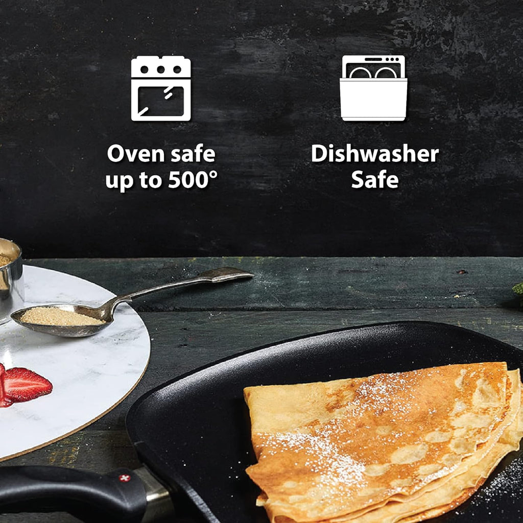 Swiss Diamond 11" (3.9 Qt) Wok HD Nonstick Induction Diamond Coated Aluminum Wok Dishwasher Safe and Oven Safe Wok, Grey