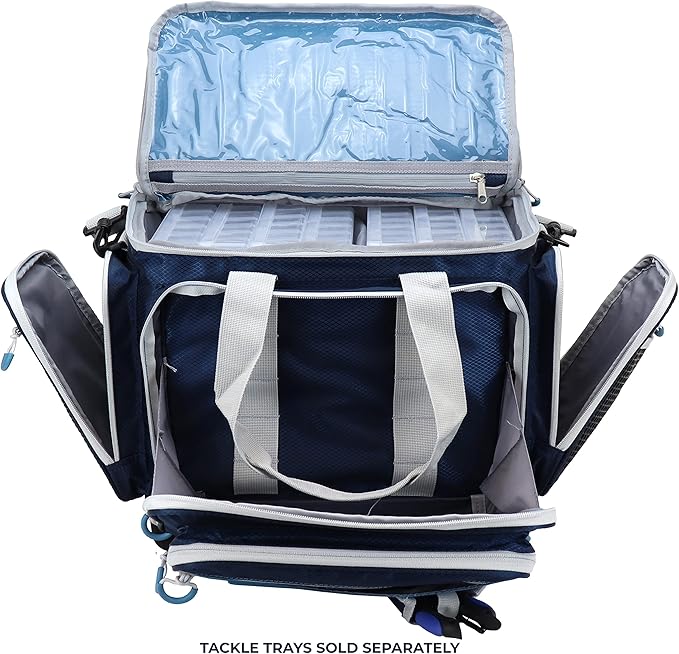 OSAGE RIVER Fishing Tackle Bag, Saltwater Fishing Gear Bag, Tackle Box Organizer with Waterproof Non-Slip Bottom, Padded Shoulder Strap, and Fishing Pliers, Fishing Gifts for Men