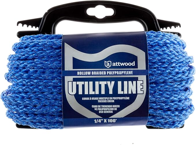 Attwood Neon Colored Diamond Braided Polypropylene Marine Utility Cord