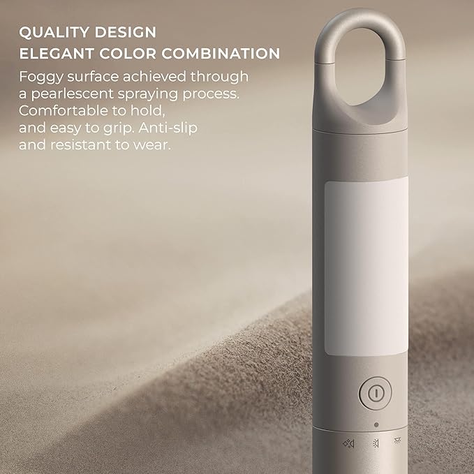 HOTO Flashlight Duo, USB-C Rechargeable, Dual Light Source, Colorful Ambient Light, SOS & Strobe, 1000 Lumens, Multifunctional Hanger, Magnetic Absorption, 65h Long-Lasting