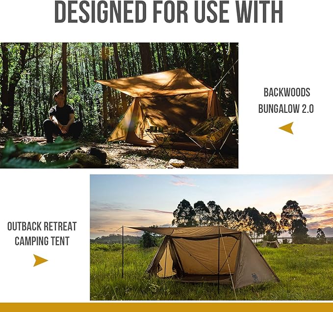 OneTigris Waterproof Tent Footprint, 81" x 65"