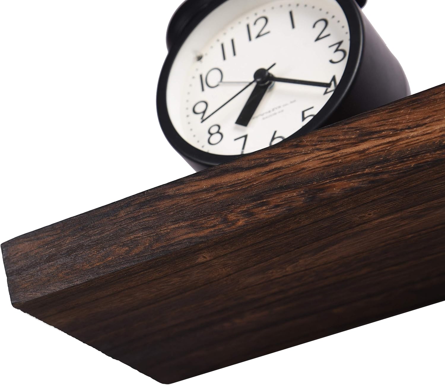 Wood Floating Shelves for Wall, Wooden Wall Shelves for Bedroom, Wall Mounted Shelves for Living Room, Set of 4 Brown 24 Inch