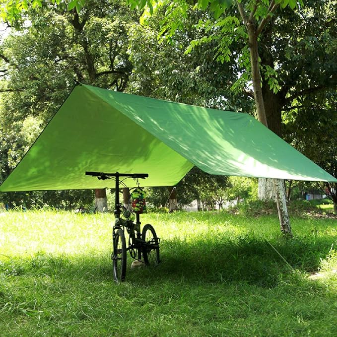 TRIWONDER Hammock Rain Fly Waterproof Tarp Camping Tent Footprint Ground Cloth Backpacking Tarp Camp Shelter Sunshade Mat for Outdoor Hiking Beach Picnic