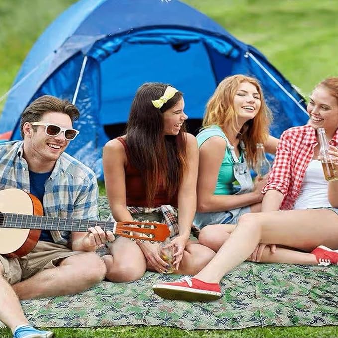 Azarxis Hammock Camping Tarp Rain Fly, Waterproof Tent Footprint Shelter Canopy Sunshade Cloth Picnic Mat for Outdoor Awning Hiking Beach Backpacking - Included Guy Lines & Stakes