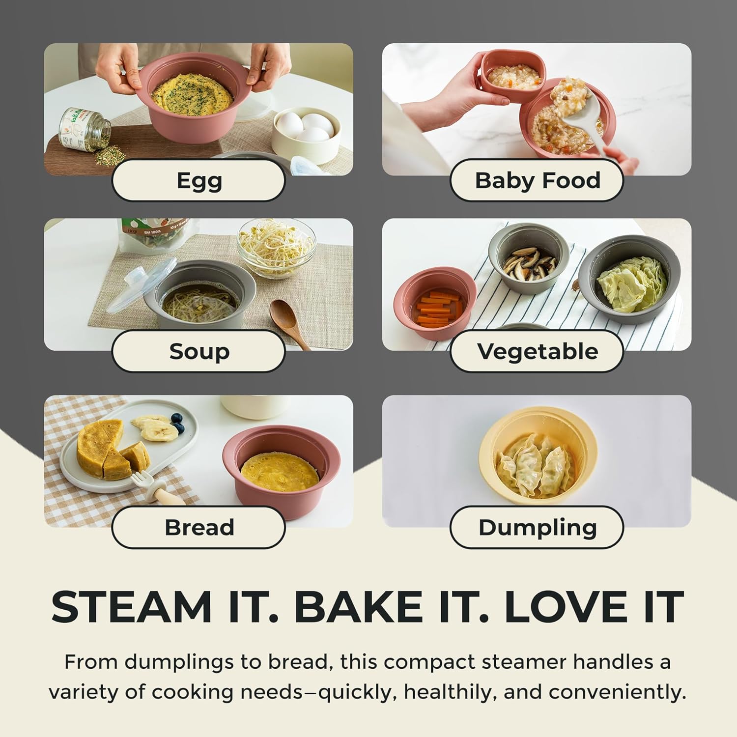 20oz Platinum Silicone Microwave Steamer Pot with Handle & Lid - Korea 100% Food-Grade Steamer Bowl, Heat-Resistant Cooker with Steam Holes, Easy Clean, Dishwasher Safe, Yellow