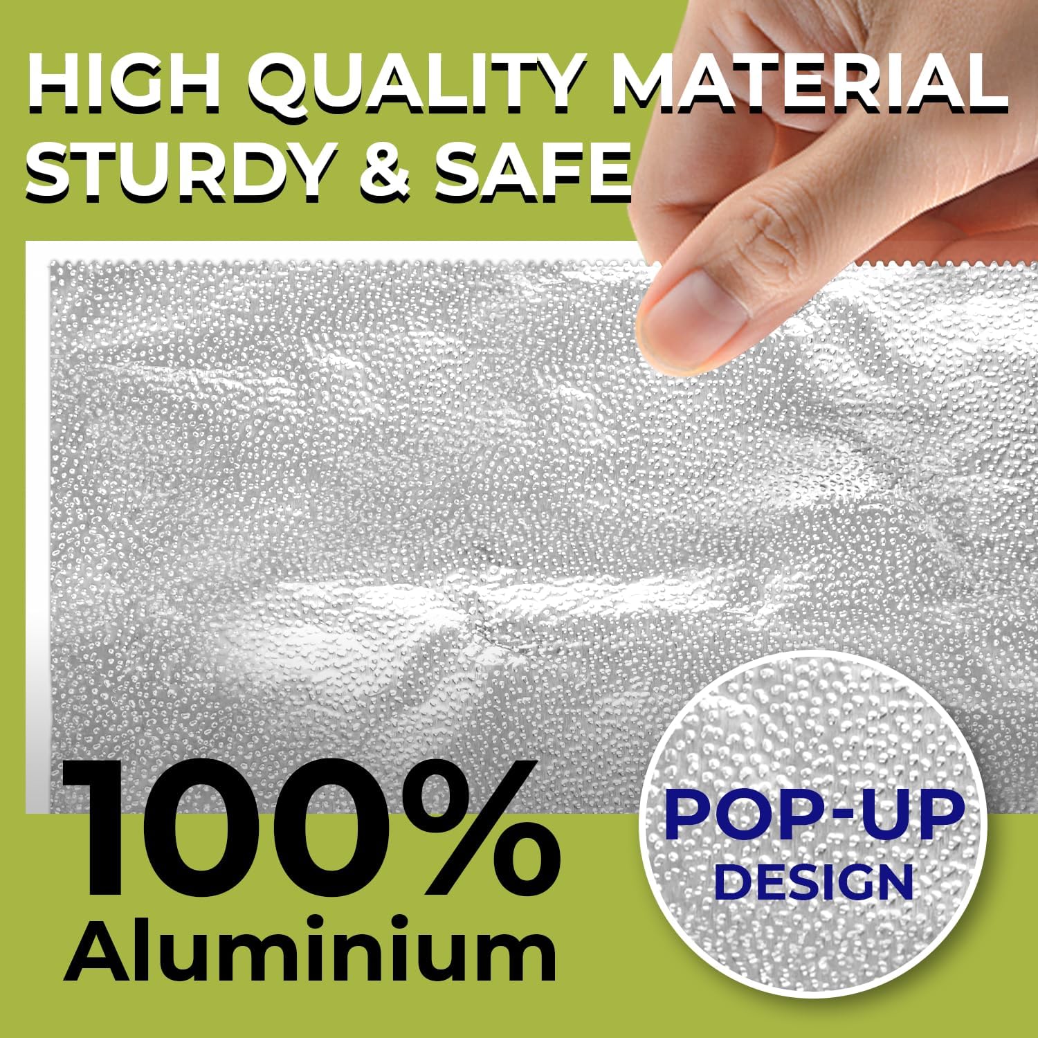 200 Pre-Cut Aluminum Foil Sheets, 9" x 10.75" Pop-Up Foil Sheets for Restaurant Use, Disposable Food Wrapping for Burritos, Hot Dogs, and Sandwiches