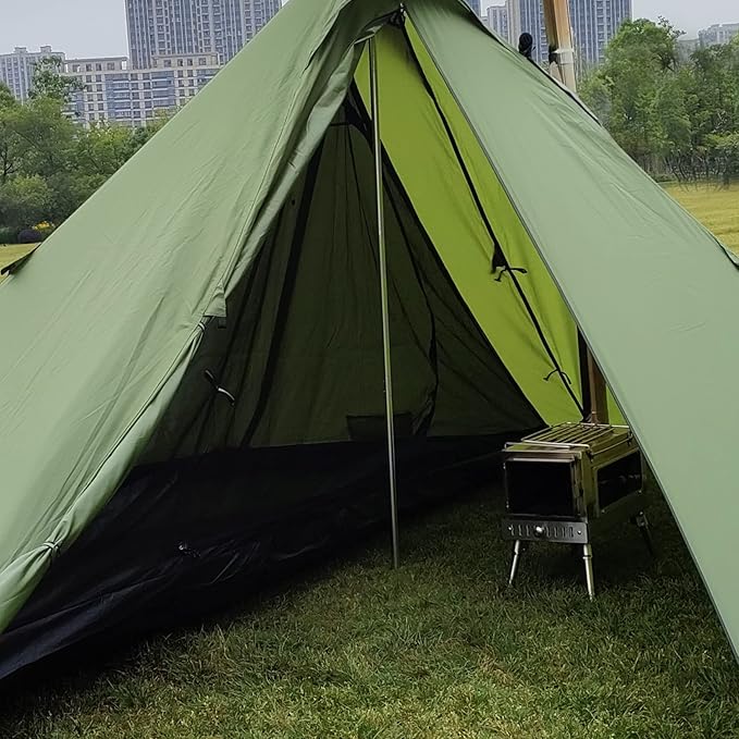 Longeek 2-4 Person Camping Tent 4 Seasons Backpacking Ultralight Easy Up Hot Teepee