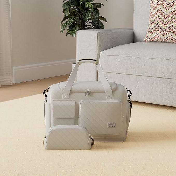 Small Gym Bag for Women, Travel Duffle Bag Carry On Weekender Bag with Shoe Compartment