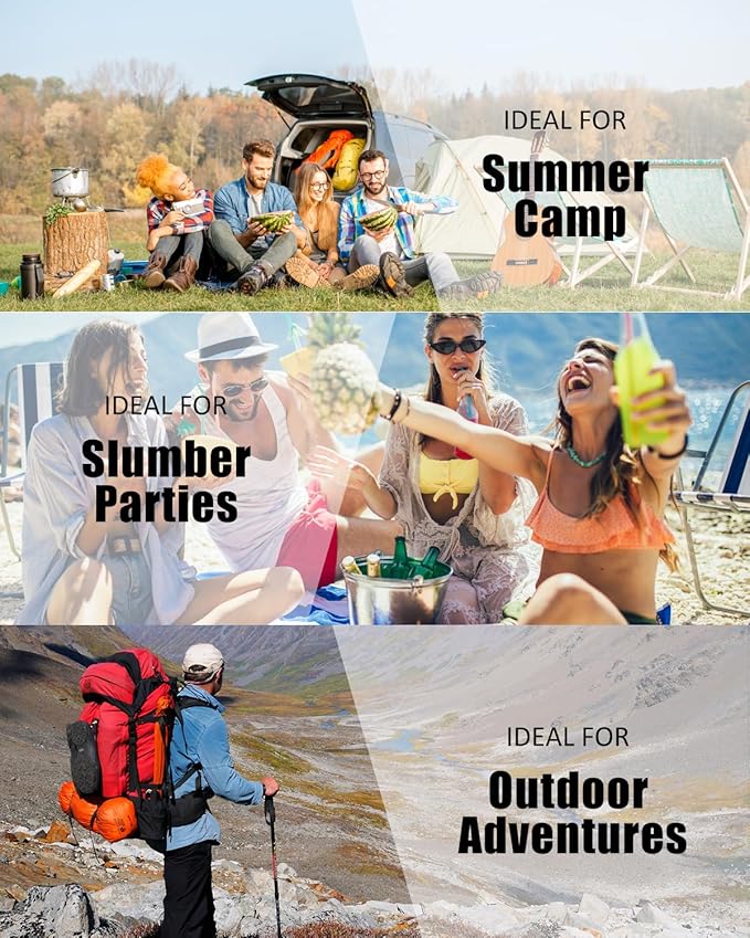 Sleeping Bags for Adults Backpacking Lightweight Waterproof- Cold Weather Sleeping Bag for Girls Boys Mens for Warm Camping Hiking Outdoor Travel Hunting with Compression Bags