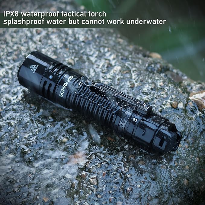 sofirn SC28 LED Tactical Flashlight 2800 Lumens Rechargeable Flashlight for Camping and Hiking