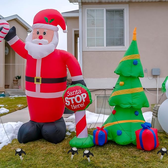 20 Pcs 8" Screw in Tent Stakes Heavy Duty Tent Stakes Drillable Ground Anchors Screw Metal Tent Pegs Threaded Tent Spikes with Head Driver for Swing Inflatable Decor (Black)