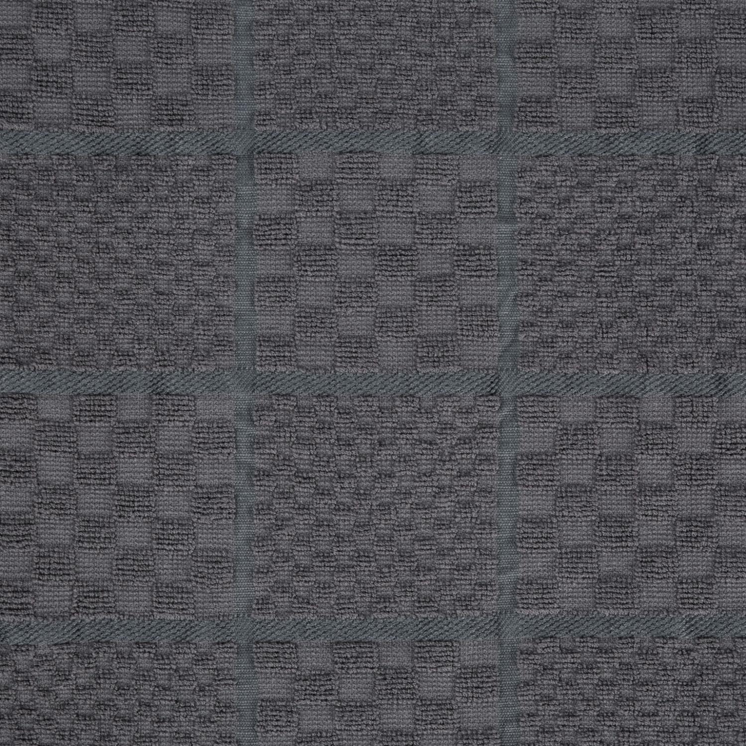 KitchenAid Quilted Cotton Terry Cloth Oven Mitt, Pot Holder Heat Resistant, 16"x26", 7"x13" & 7"x10", Charcoal Grey