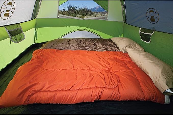 Coleman Sundome 4-Person Tent with Rainfly, Weatherproof Tent Sets Up in 10 Mins