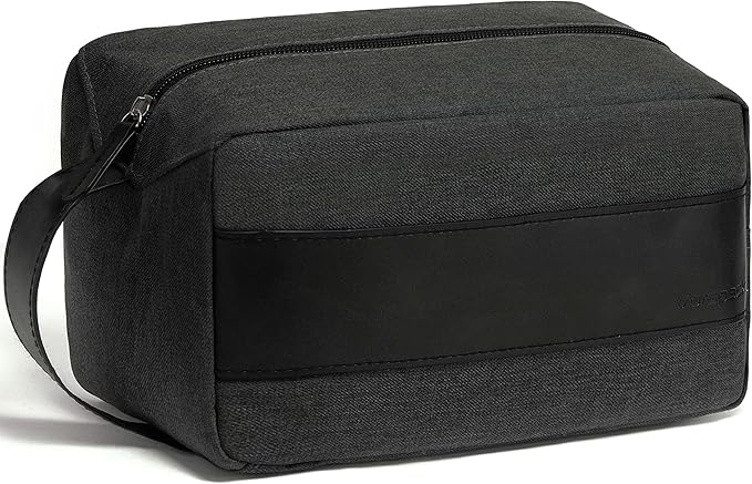 Vorspack Toiletry Bag for Men - Large Dopp Kit for Travel Water Resistant Travel Bag for Toiletries Accessories Lightweight Toiletries Bag - Grey