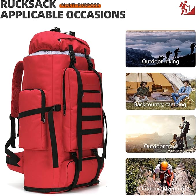 100L Camping Hiking Military Tactical Backpack Outdoor Climbing Sport Bags for Camping,Backpacking