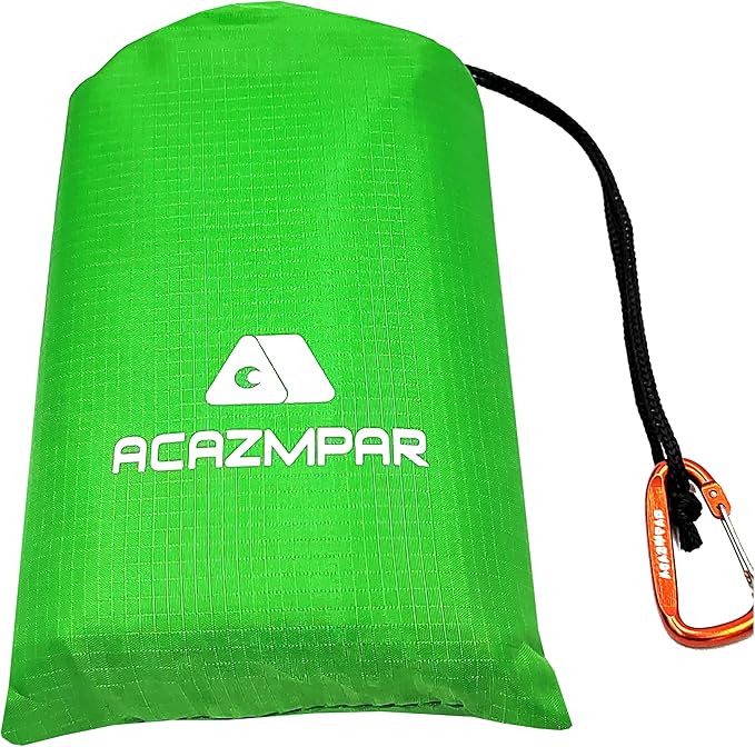 Waterproof Camping Tent Tarp, Ultralight Tent Footprint, Ground Tent Floor Saver for Camping Hiking (Green-79 x55)