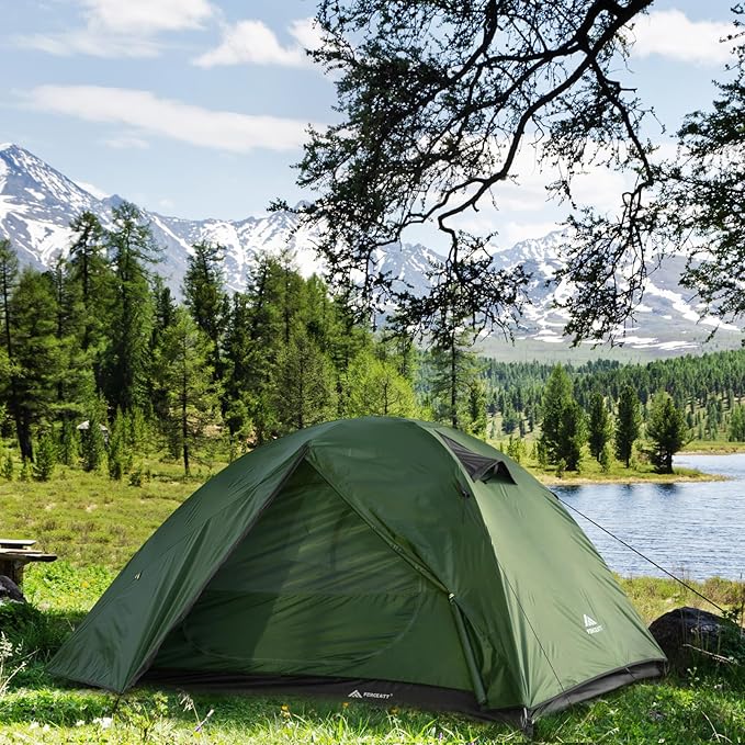 Forceatt Camping Tent 2/3/4 Person, Professional Waterproof & Windproof Lightweight Backpacking Tent Suitable for Outdoor,Hiking,Camping, Mountaineering and Travel