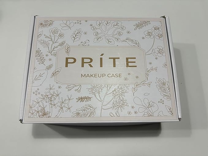 Prite Clear Makeup Bags Double Layer Cosmetic Bags with a Separate Brush Compartment Travel Makeup Bag for Women Travel Accessories Organizer for Purse(Black)