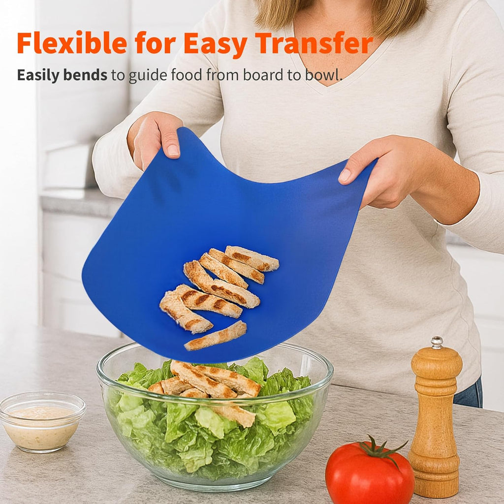 IMUSA Flexible Cutting Mats - 4 Pack – 11.5" x 15" Thin Plastic Cutting Boards for Kitchen, Color Coded, Non-Slip Backing, Odor Resistant Cutting Mat Set, Easy to Clean, Food Prep Boards