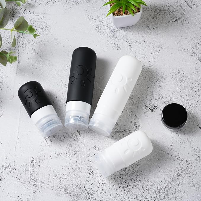 18 Pack travel Bottles for Toiletries, TSA Approved Silicone Travel Containers Leak Proof Refillable Travel Accessories for Shampoo Conditioner Lotion Body Wash(Multicolored G)