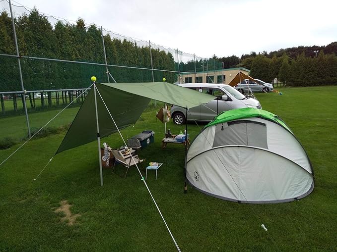 TRIWONDER Hammock Rain Fly Waterproof Tarp Camping Tent Footprint Ground Cloth Backpacking Tarp Camp Shelter Sunshade Mat for Outdoor Hiking Beach Picnic