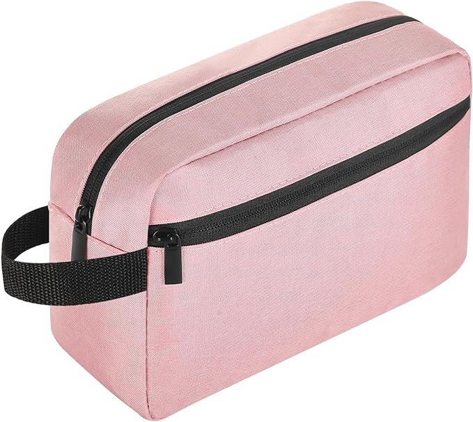 Travel Toiletry bag Toiletry bag for women men Hanging Cosmetic bag Travel accessories for Women Men (Pink)