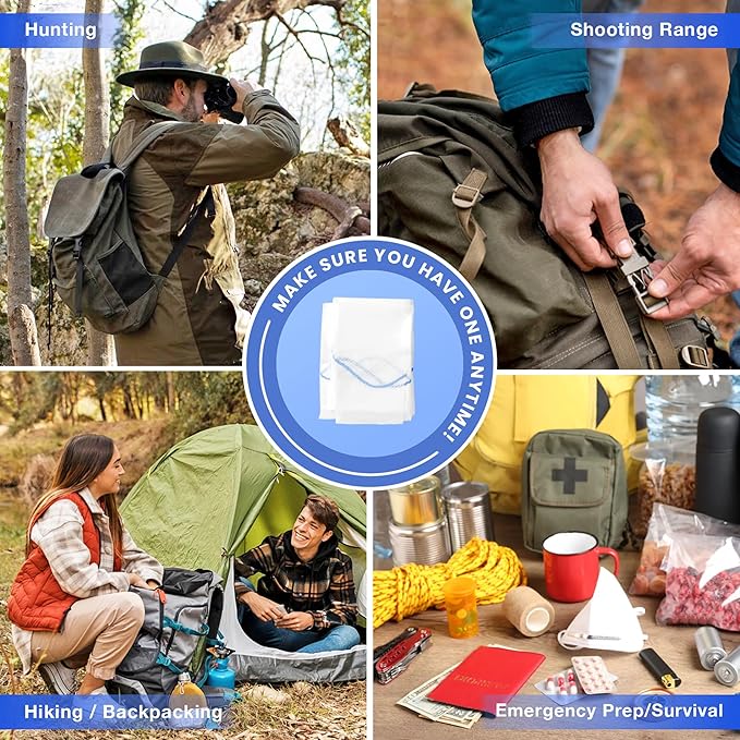 Advanced Kaolin Hemostatic Bandage – Sterile Z-Fold Clotting Gauze (3 in. x 12 ft) | Stops Bleeding Fast for Emergency, Trauma, First Aid, and Survival Kits (2-Pack)