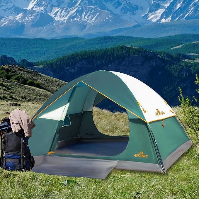 2-12 Person Tents for Camping Waterproof, Backpack Double Layer Tents, Perfect Picnics, Fishing and Backyard Camping