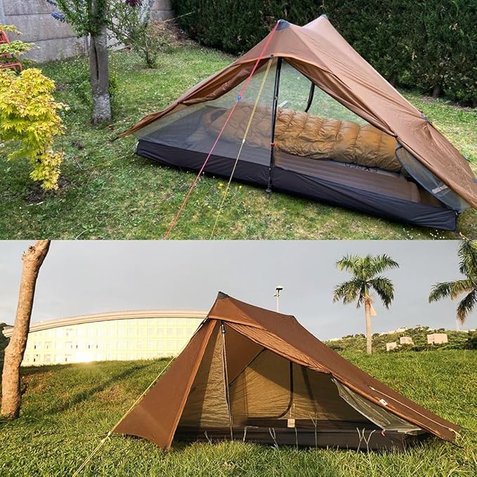 3F UL Gear Lanshan PRO Lanshan Ultralight Tent 4 Season Backpacking Tent for 2 Person, Waterproof Professional Tents for Camping, Trekking, Kayaking, Climbing, Hiking