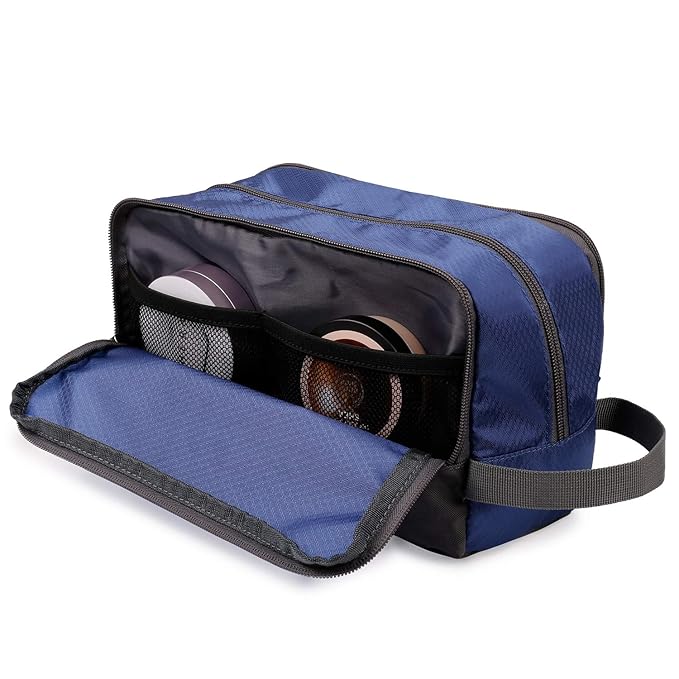 Toiletry Bag for Men Hanging Dopp Kit Water Resistant Shaving Bag Small Toiletry Bag for Traveling (royal blue)