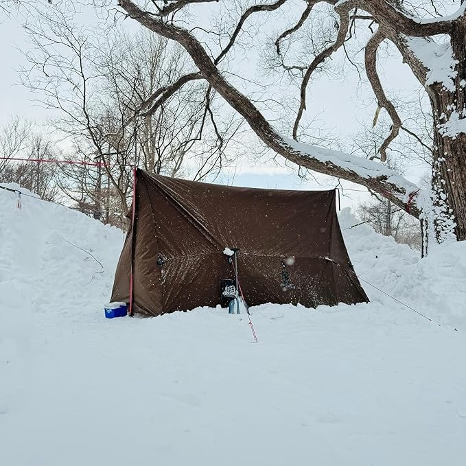 OneTigris ROCDOMUS Hot Tent with Stove Jack, 3000mm Waterproof, Versatile Lightweight Hammock Tent for Camping, Hiking, Backpacking, Bushcraft, Car Trips