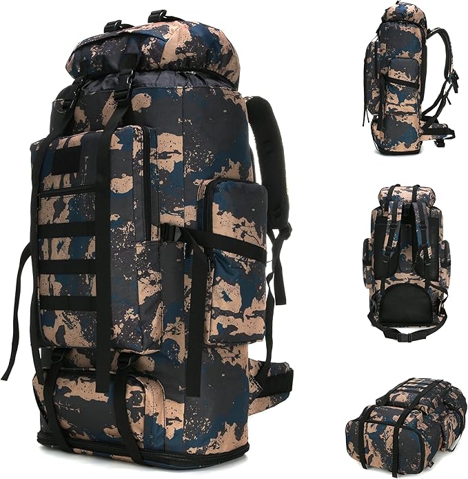 100L Camping Hiking Military Tactical Backpack Outdoor Climbing Sport Bags for Camping,Backpacking