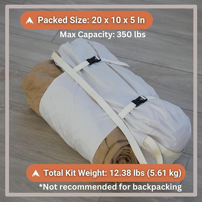 Haven Tents Lay Flat Hammock Tent - Waterproof Tent & Camping Hammock with Mosquito Net - Includes Insulated Pad and Rainfly - Haven Tent, Haven XL, Haven Safari