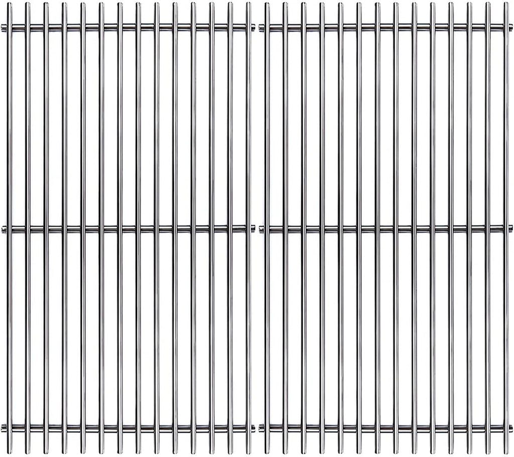 17.5" Stainless Steel 7639 Cooking Grates for Weber Spirit 300 Series, Spirit 700, Genesis Silver B/C, Genesis Gold B/C, Genesis Platinum B/C, Genesis 1000-3500, 7638
