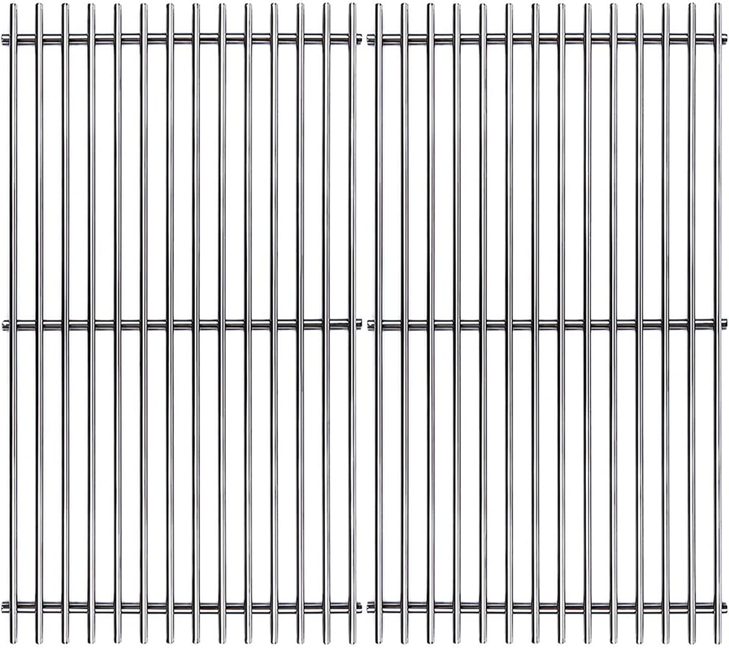 17.5" Stainless Steel 7639 Cooking Grates for Weber Spirit 300 Series, Spirit 700, Genesis Silver B/C, Genesis Gold B/C, Genesis Platinum B/C, Genesis 1000-3500, 7638