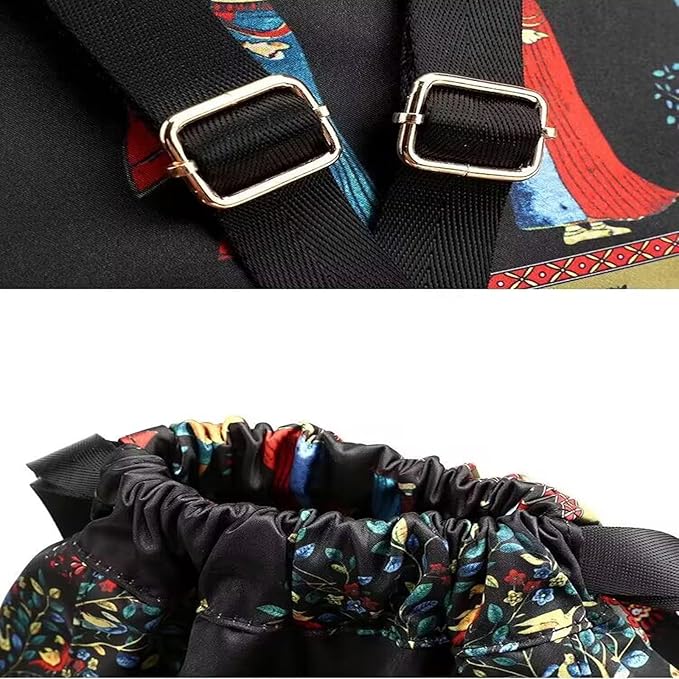 Drawstring Foldable Large Capacity Dry-wet Separation Travel Sports Backpack Waterproof Gym Bag with Multiple Pockets (C)