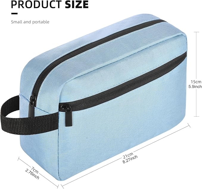 Travel Toiletry bag Toiletry bag for women men Hanging Cosmetic bag Travel accessories for Women Men (Sky blue)