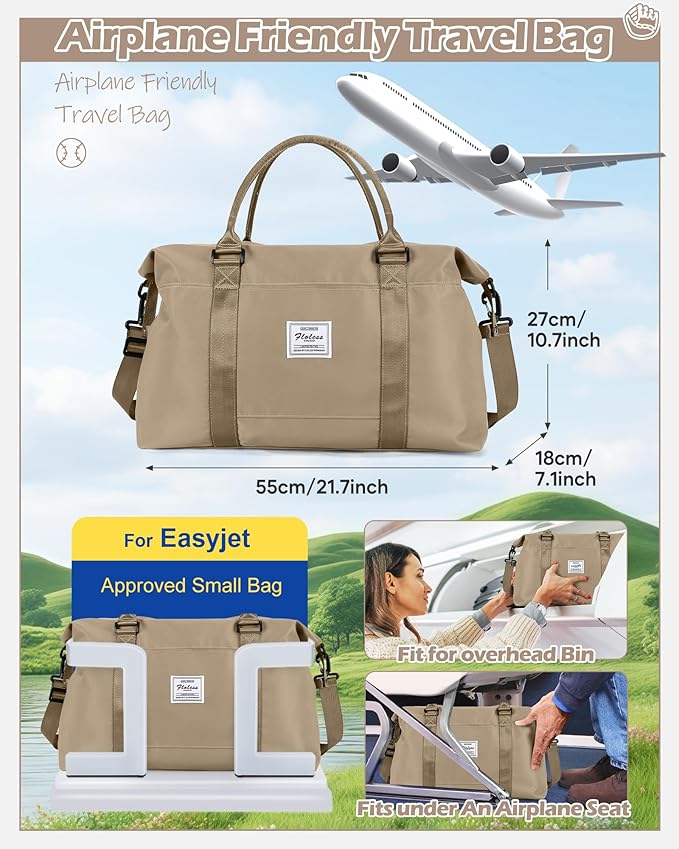 Gym Bag Womens,Travel Duffel Carry on Bag Sport Tote Bag Weekend Overnight Bag