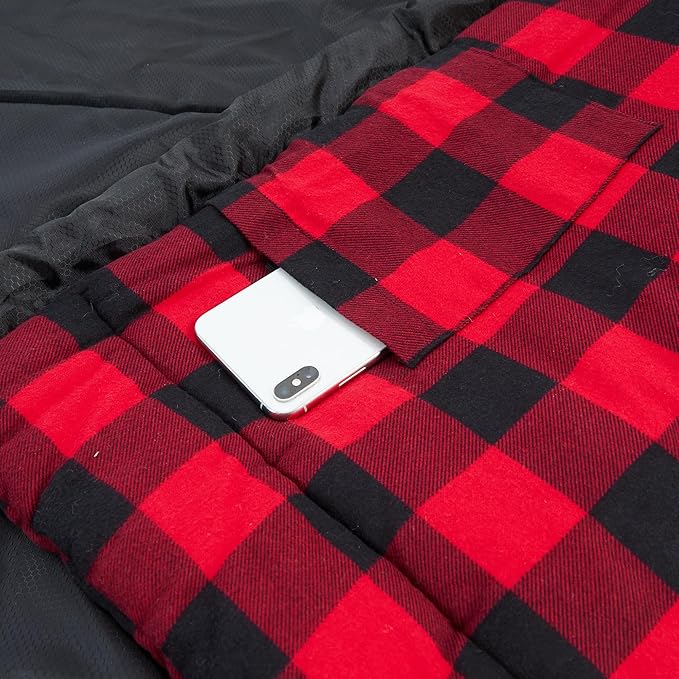 Zero Degree Sleeping Bag for Adults 100% Cotton Flannel Tall and Big
