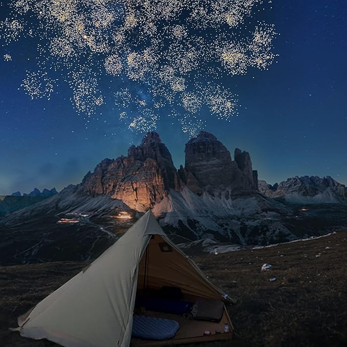 KingCamp Hot Tent, Lightweight Waterproof & Windproof Tipi Hot Tents with Stove Jack for Outdoor Camping