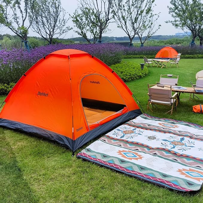 Backpacking Camping Tent Lightweight Portable Waterproof with Carrying Bag for Outdoor Summer Beach