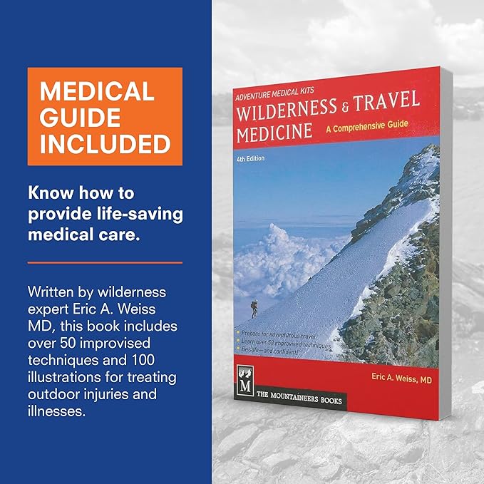 Adventure Medical Kits Pro Series Emergency Medical Kit - Guide I - First Aid Backcountry Medical Kit with C-Splint, CPR Mask, Stethoscope & More - Waterproof Medical Kit