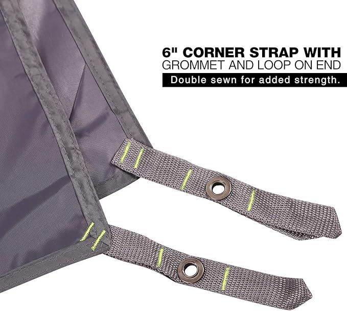 REDCAMP Waterproof Camping Tent Tarp - 95"x83", 4 in 1 Multifunctional Tent Footprint for Camping, Hiking and Survival Gear, Lightweight and Foldable