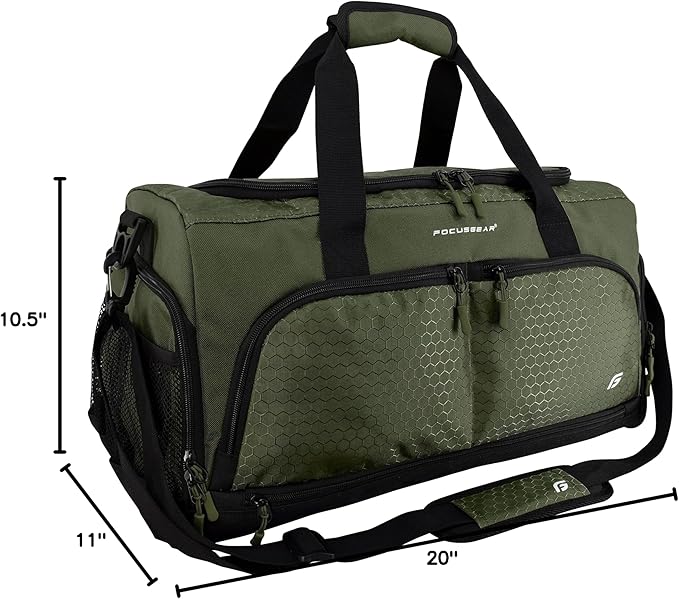 Ultimate Gym Bag 2.0: The Durable Crowdsource Designed Duffel Bag with 10 Optimal Compartments Including Water Resistant Pouch