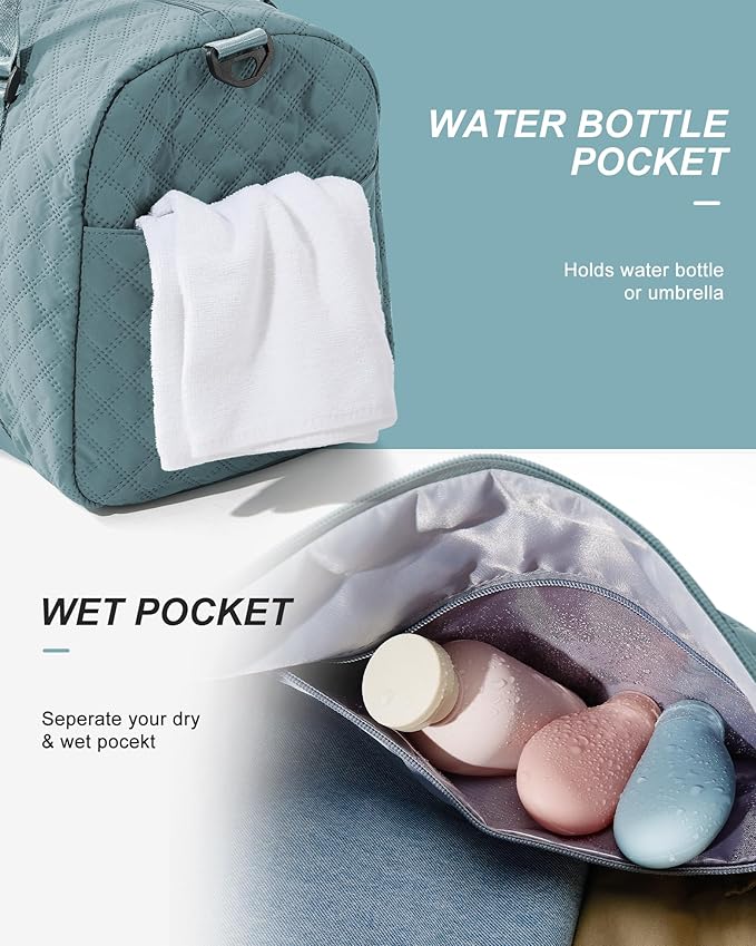 Gym Bag Womens,Travel Duffel Carry on Bag Sport Tote Bag Weekend Overnight Bag