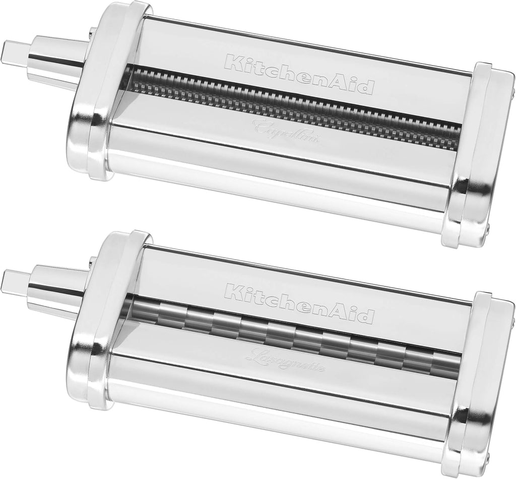 KitchenAid KSMPCA Pasta Cutter Attachment Set (2 Piece), One Size, Silver