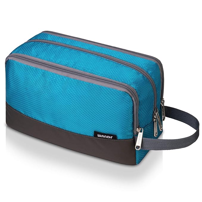 Toiletry Bag for Men Hanging Dopp Kit Water Resistant Shaving Bag Small Toiletry Bag for Traveling (Blue)
